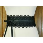 Belt ornamented with lace