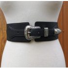 Fém csattos, gumis öv