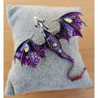 Kis színes sárkány kitűző