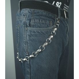 Koponyás Oldallánc / Pénztárcalánc 2