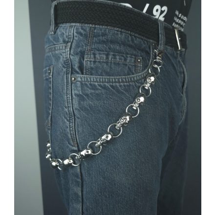 Koponyás Oldallánc / Pénztárcalánc 2