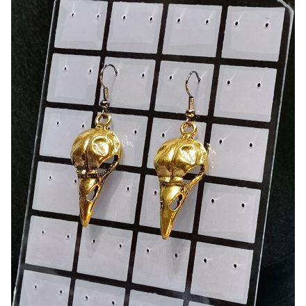 Bird skull earrings