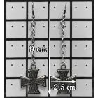 Vaskereszt fülbevaló