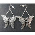 Vésett pillangó fülbevaló