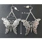 Vésett pillangó fülbevaló