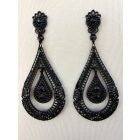 Nagy méretű könnycsepp fülbevaló