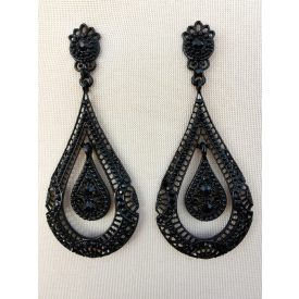 Nagy méretű könnycsepp fülbevaló