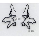 Rajzolt holló/varjú fülbevaló