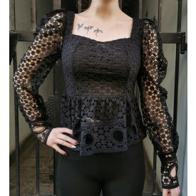 Hexagon mintás felső