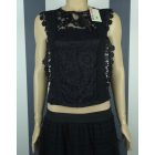 Csipke atléta (fekete, fehér)