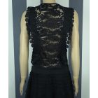 Csipke atléta (fekete, fehér)