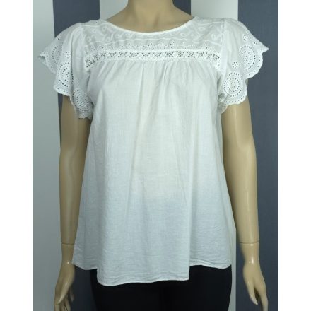 Madeira mintás, rövid ujjú felső