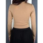 'Smile' feliratos crop top (fehér, zöld, drapp)