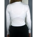 'Smile' feliratos crop top (fehér, zöld, drapp)