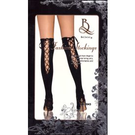 Hátul fűzős combharisnya