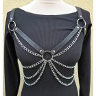 Vállpántos, láncos unisex testhám