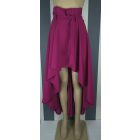 Mályva színű elől rövid, hátul hosszú szoknya (S, M, 2XL méret)