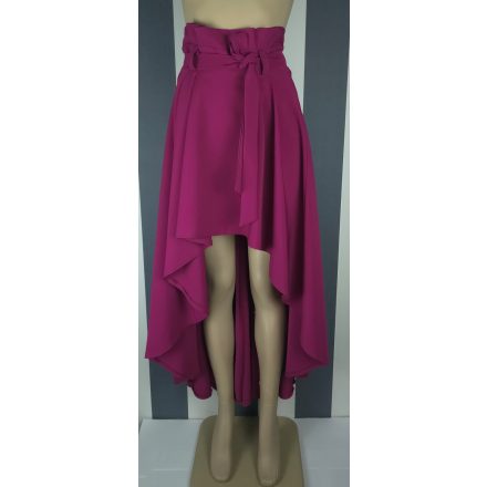 Mályva színű elől rövid, hátul hosszú szoknya (S, M, 2XL méret)