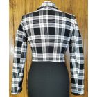 Kockás rövid kabát