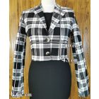 Kockás rövid kabát