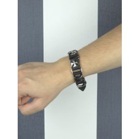 Vaskereszt mintás karkötő