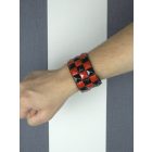 Piramis szegecses karkötő