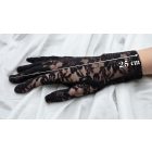 Fekete rövid csipke kesztyű