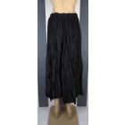 Gyűrt selyem szoknya (fekete, terrakotta)