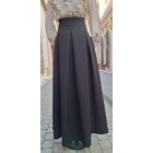Fekete Színű, Extra Hosszú, Zsebes Szoknya