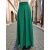 Extra long, green skirt with pockets