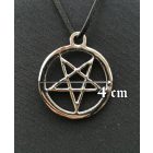 Domború pentagram medál