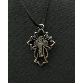 Liliomvégű kereszt medál 1