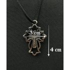 Liliomvégű kereszt medál 1