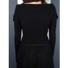 Cipzáros rövid derekú kardigán