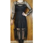 Gótikus stílusú pöttyös tüll ruha