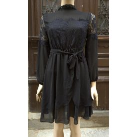 Hosszú ujjú gót midi ruha