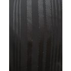 Fekete színű, csíkos selyem midi ruha