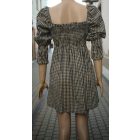 Kockás mini ruha